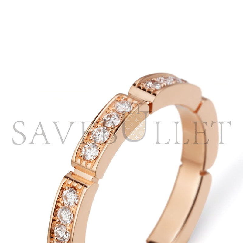 CARTIER MAILLON PANTHÈRE WEDDING BAND, HALF-PAVED B4221200 CARTIER MAILLON PANTHÈRE WEDDING BAND, HALF-PAVED B4221200